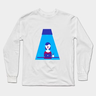 Focus blue Long Sleeve T-Shirt